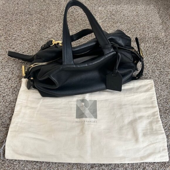 Reed Krakoff Leather Top Handle Black Bag - Picture 8 of 12